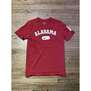 Alabama Men's Nike T-Shirt Crimson Tide NCAA Sleeve Logo SIZE M *HEAVY READ DESC
